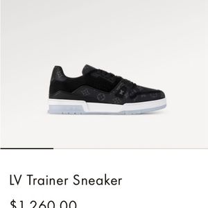 MEN’S LOUIS VUITTON TRAINERS IN BLACK